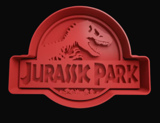 Jurassic Park Logo Cortador de Galletas