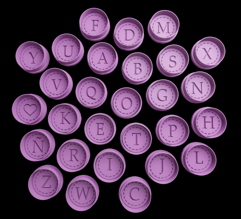 Alfabeto Cortador de Galletas *PRECIO POR LETRA*