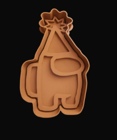 Among Us con Gorro Cortador de Galletas