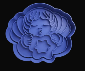 Ángel con Estrella Cortador de Galletas