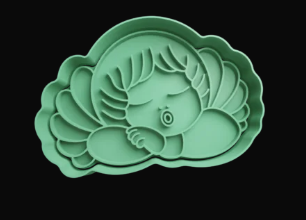 Ángel Durmiendo Cortador de Galletas