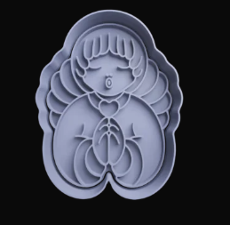 Ángel Rezando Cortador de Galletas