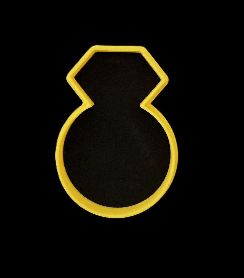 Anillo de Compromiso silueta Cortador de Galletas