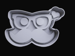 Bigote y Lentes Cortador de Galletas