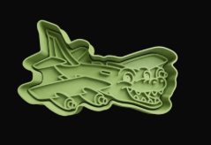 Bombardino Crocodrilo Cortador de Galletas