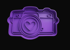 Cámara Fotográfica con corazón Cortador de Galletas