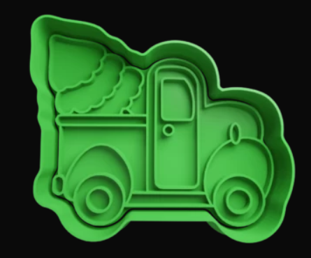 Camioneta Navideña Cortador de Galletas