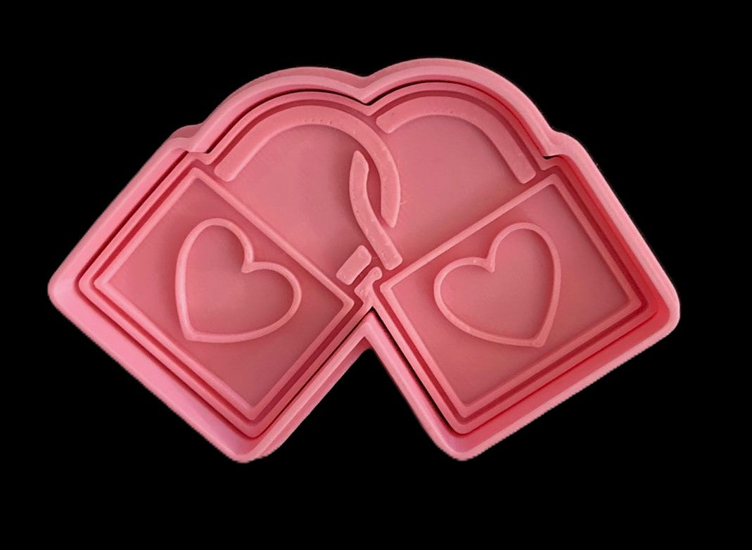 Candados con Corazón Cortador de Galletas
