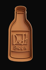 Cerveza Duff Botella Cortador de Galletas
