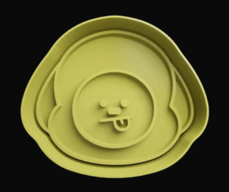 Chimmy BT21 cabeza Cortador de Galletas