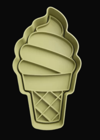 Cono con Helado Cortador de Galletas