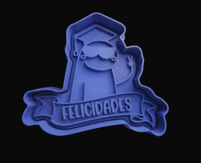 Deformito Graduado Felicidades Cortador de Galletas