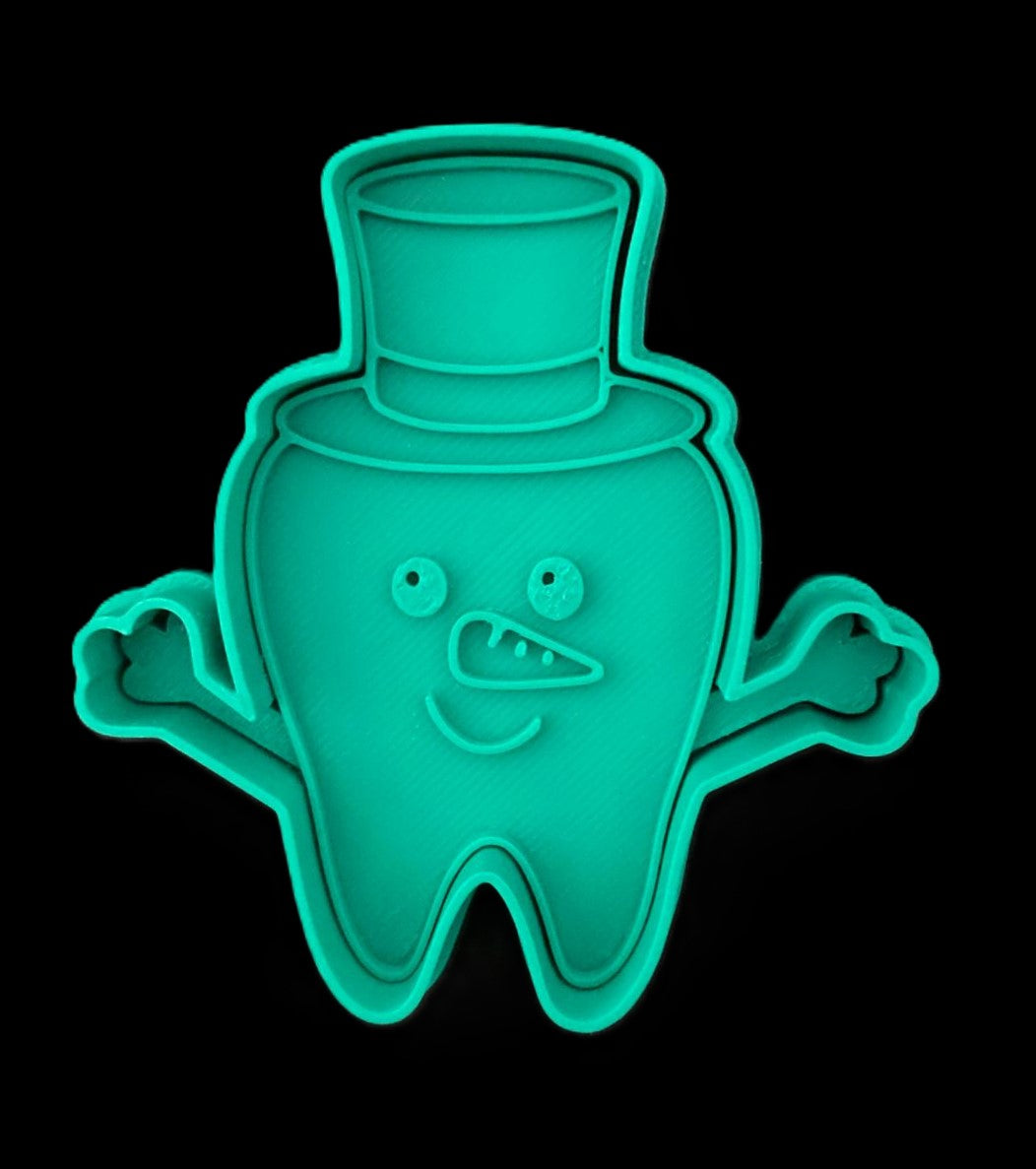 Diente muñeco de nieve Cortador de Galletas