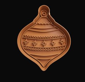 Esfera con Copos Cortador de Galletas