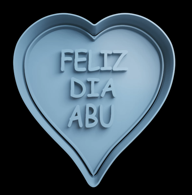 Felíz Dia Abu Corazón Cortador de Galletas