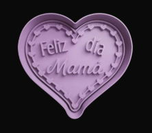 Feliz Dia Mamá Corazones Cortador de Galletas