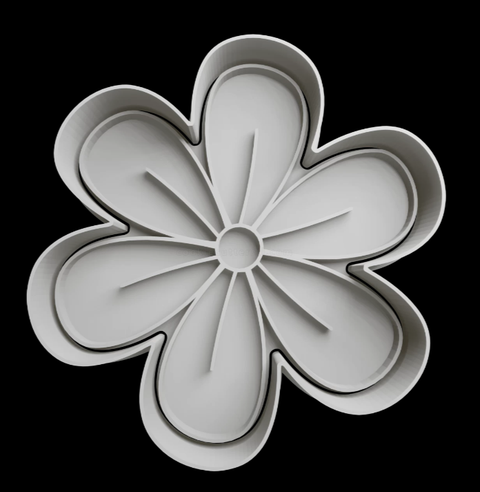 Flor de 6 Pétalos Cortador de Galletas
