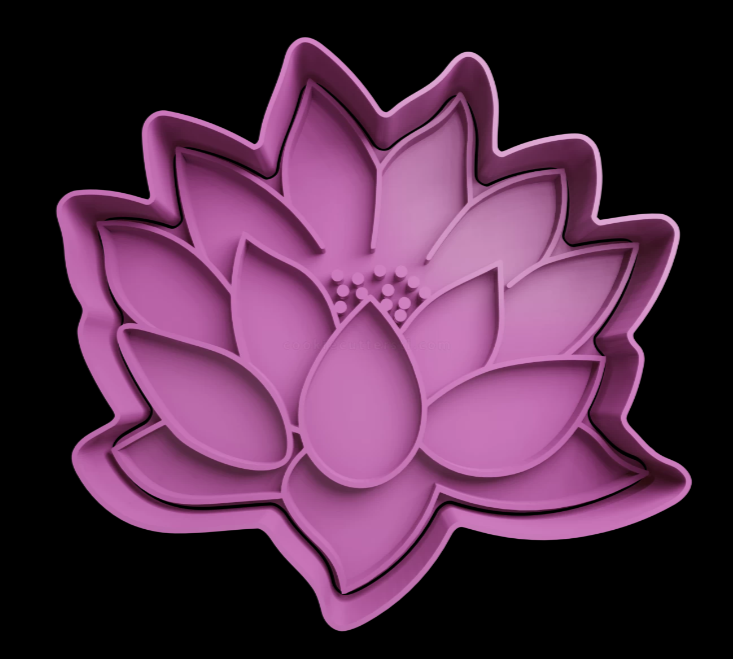 Flor de Loto Cortador de Galletas