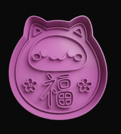 Gato Daruma-San Cortador de Galletas