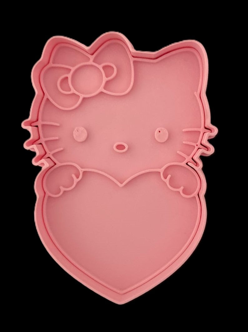 Hello Kitty con corazón Cortador de Galletas