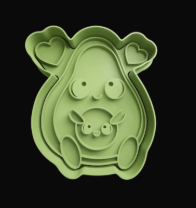 Mamá Aguacate Cortador de Galletas