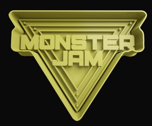 Monster Jam Logo Cortador de Galletas