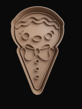 Galleta de Jengibre en cono Cortador de Galletas
