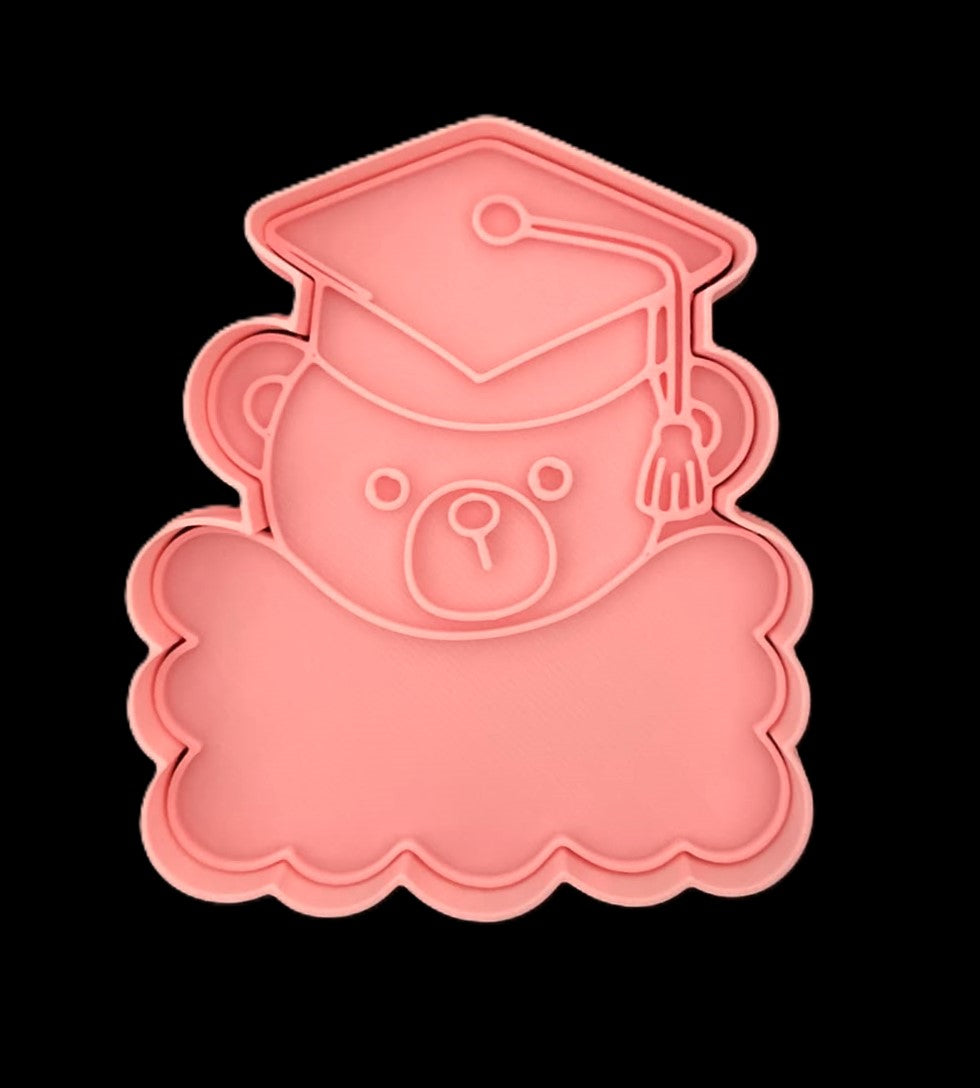 Oso Graduado con etiqueta Cortador de Galletas
