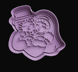 Pareja de Novios Cortador de Galletas
