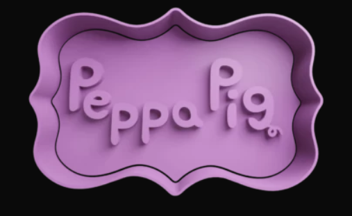 Peppa Pig Logo Cortador de Galletas
