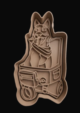 Perro Fornite Cortador de Galletas