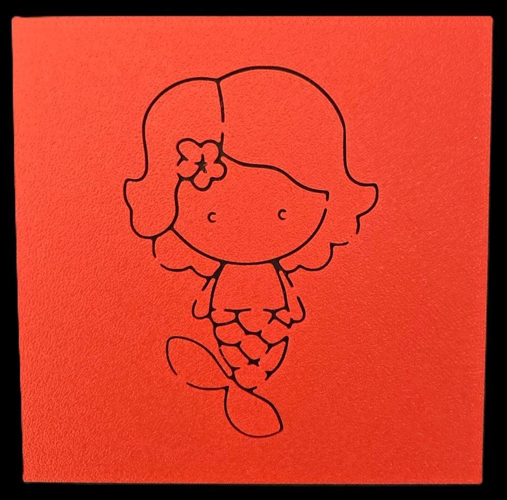 Stencil La Sirenita