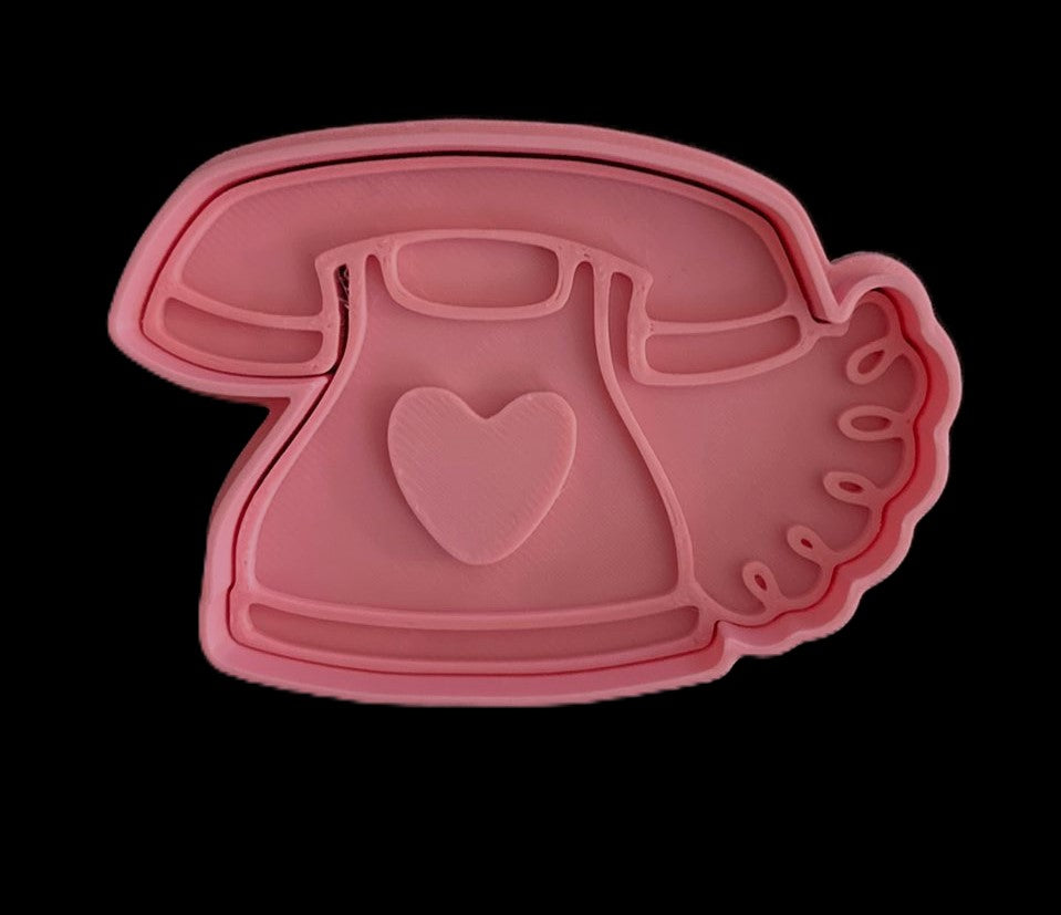 Teléfono con Corazón Cortador de Galletas