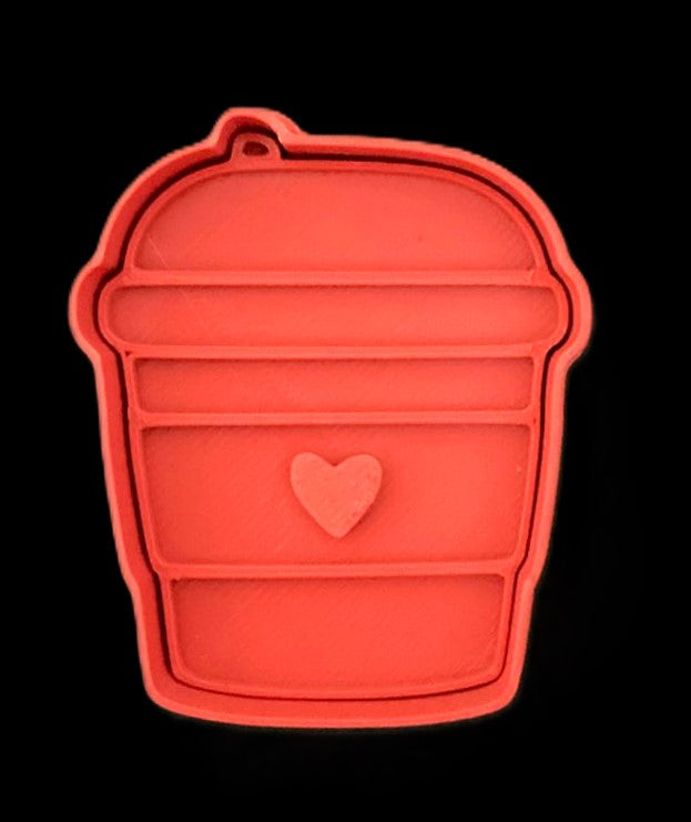 Vaso de Café con corazón Cortador de Galletas