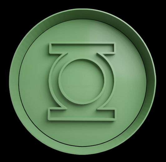 Linterna Verde Logo Cortador de Galletas