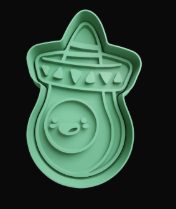 Aguacate con Sombrero Cortador de Galletas