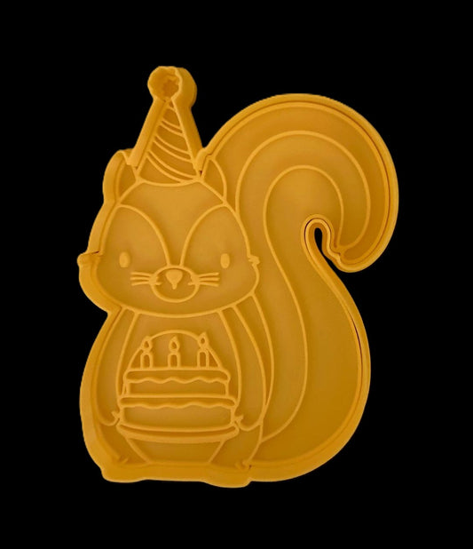 Ardilla con pastel Cortador de Galletas