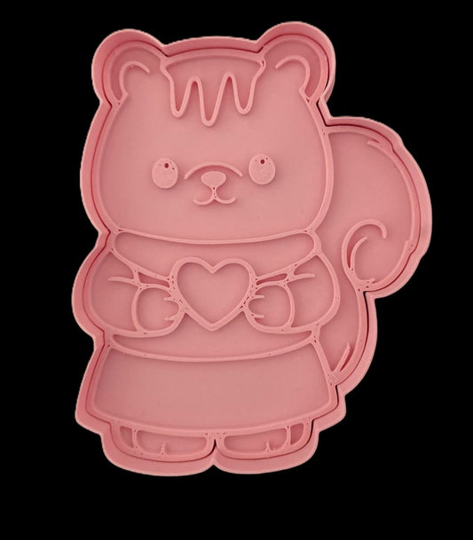 Ternurin Ardilla con corazón Cortador de Galletas