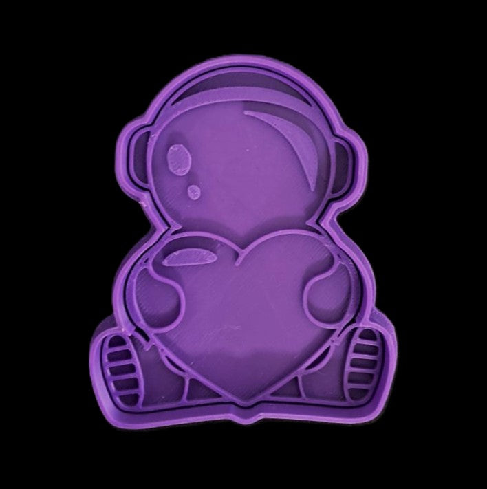 Astronauta con Corazón Cortador de Galletas