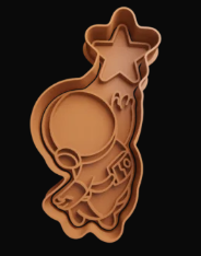 Astronauta con Estrella Cortador de Galletas