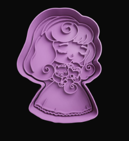 Aurora cute Cortador de Galletas