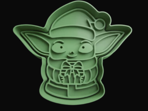 Baby yoda navidad Cortador de Galletas