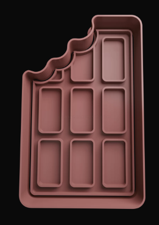 Barra de Chocolate Cortador de Galletas