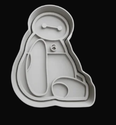 Baymax Cortado de Galletas