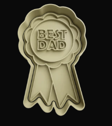 Best Dad Medalla Cortador de Galletas