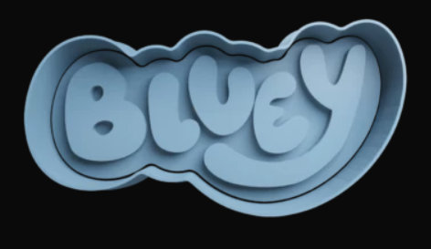 Bluey Logo Cortador de Galletas