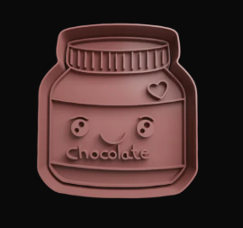 Bote de Chocolate Cortador de Galletas