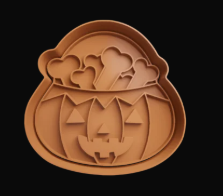 Calabaza con Hueso Cortador de Galletas