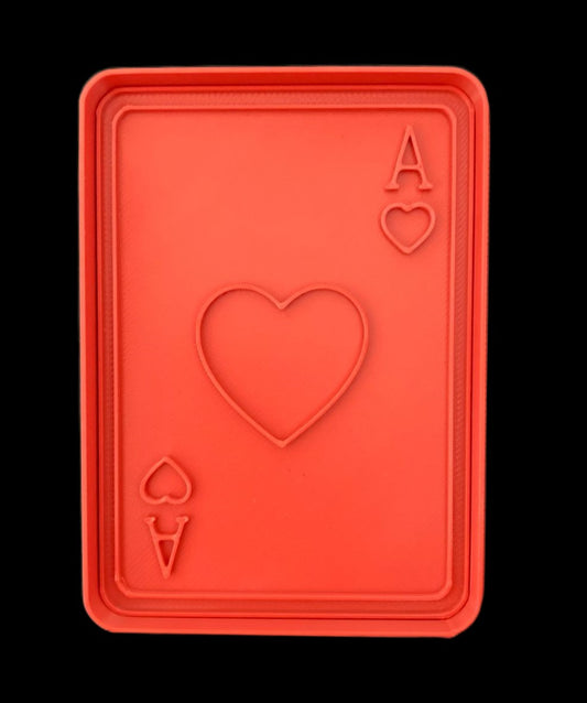 Carta poquer A corazones Cortador de Galletas