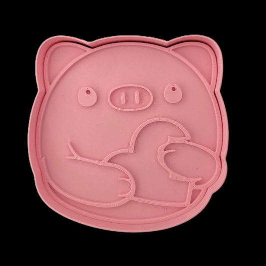 Cerdito con corazón Cortador de Galletas